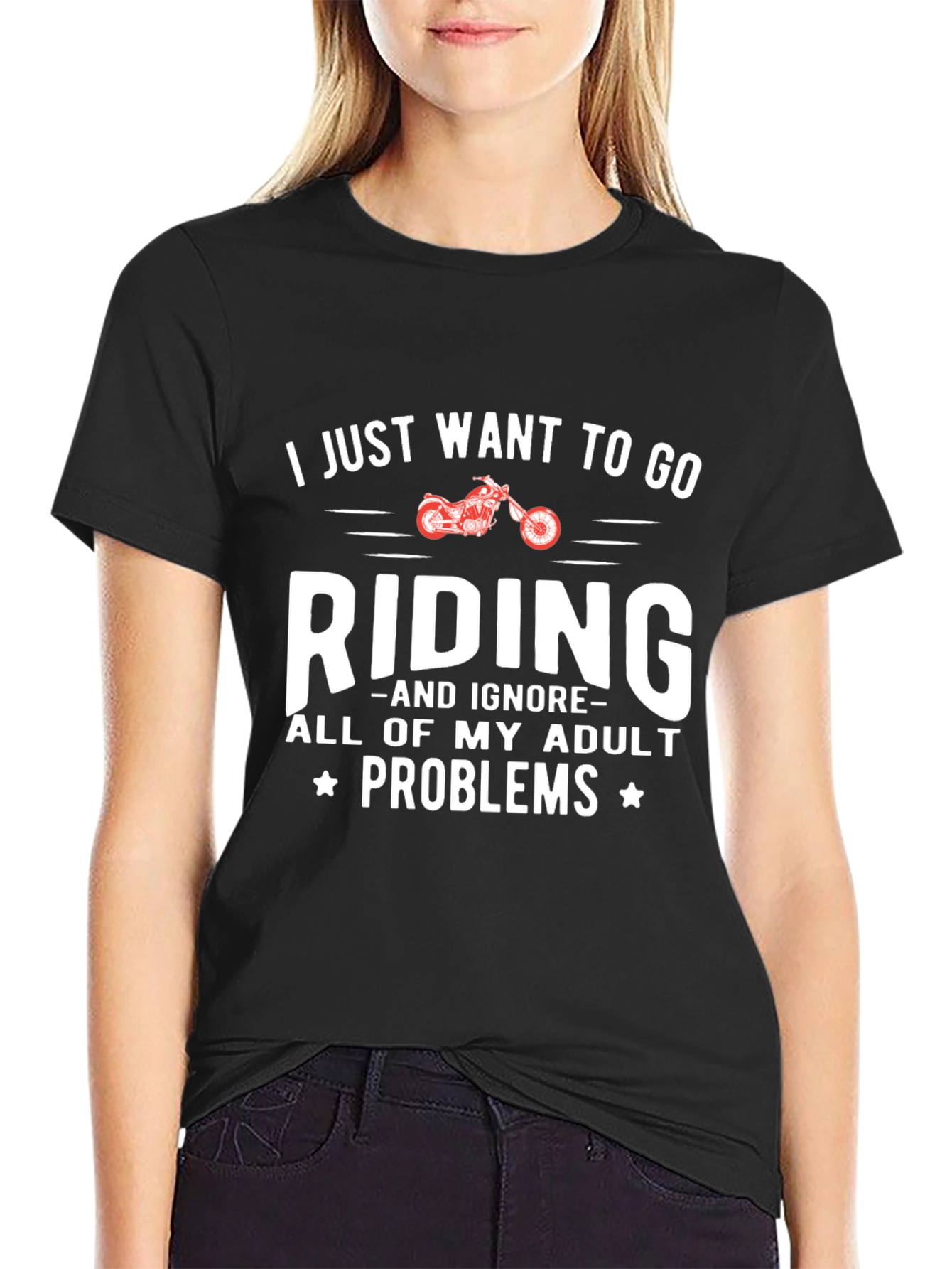 Ride Adult Problems Away Graphic T-Shirt