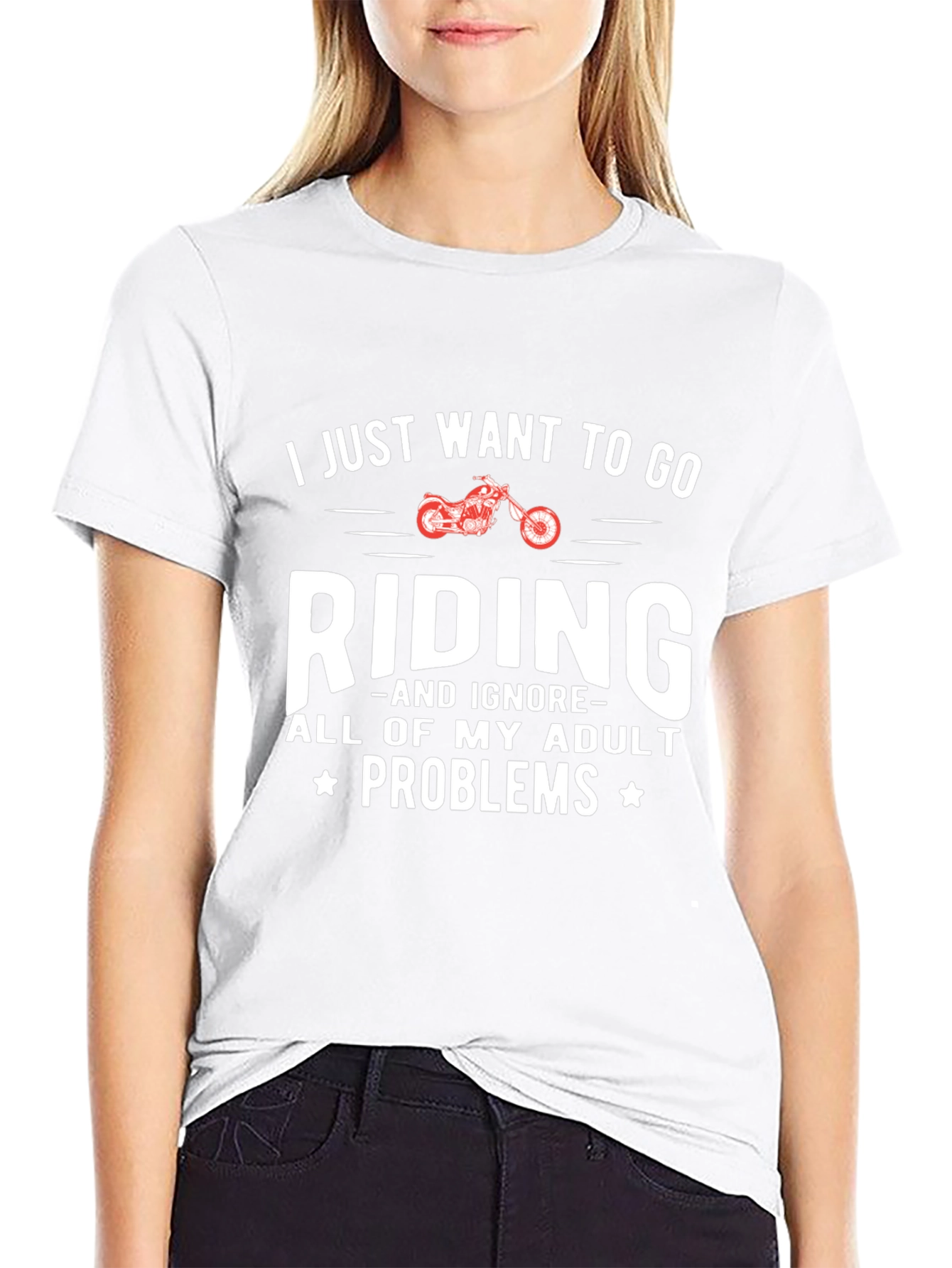 Ride Adult Problems Away Graphic T-Shirt