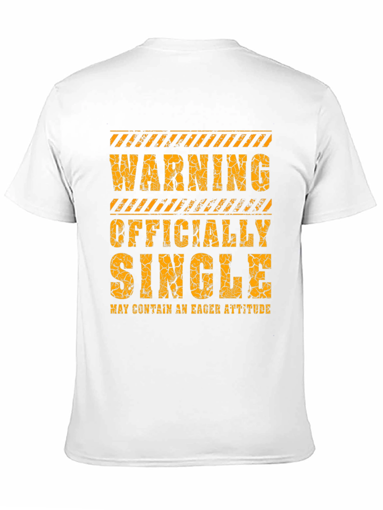 Warning Officially Single Mens Black T-Shirt