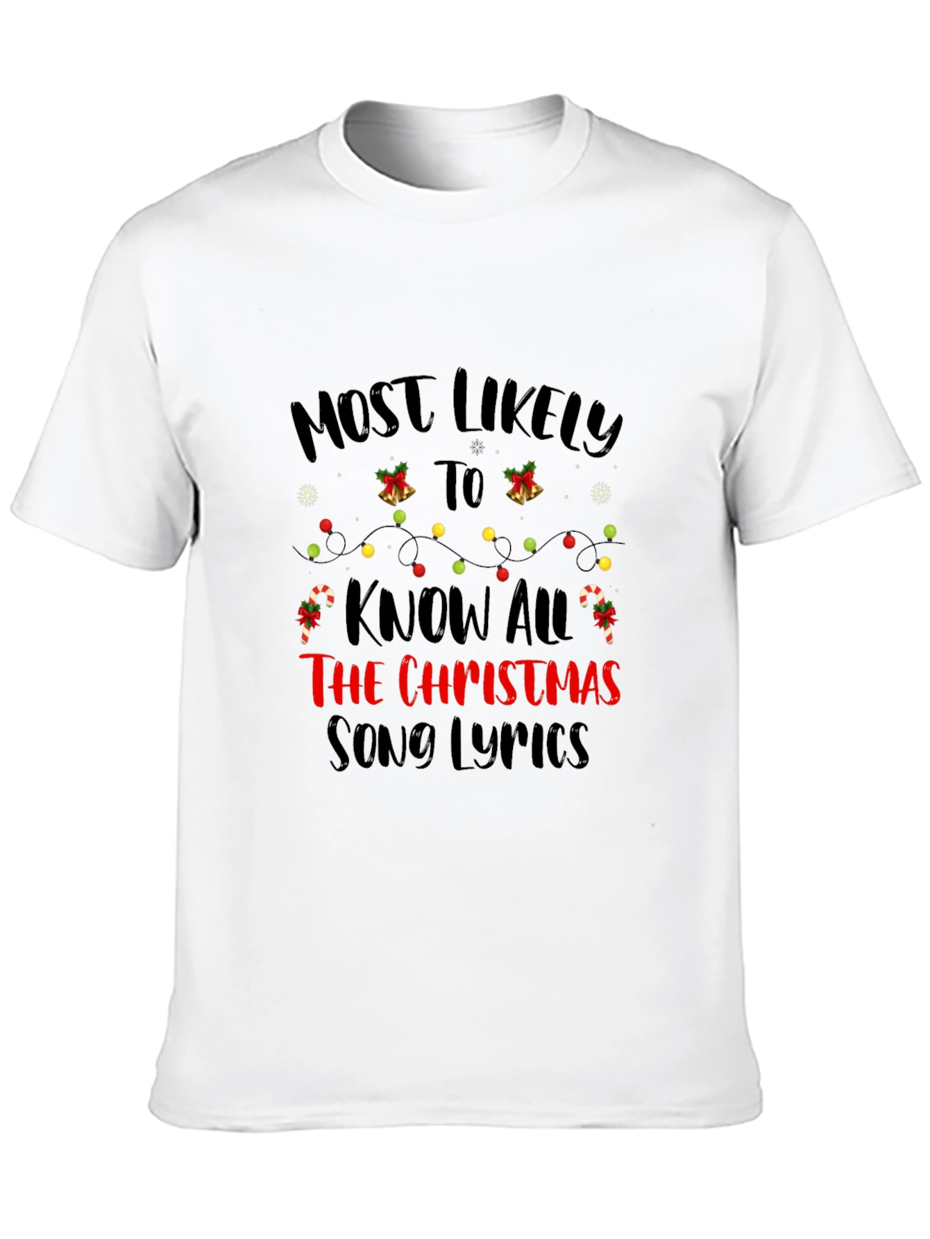 Know All the Christmas Song Lyrics T-Shirt