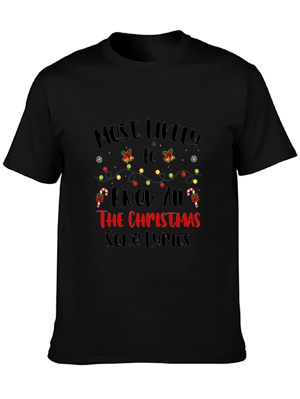 Know All the Christmas Song Lyrics T-Shirt