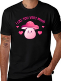 Cute Mushroom Valentines Day Graphic Tee