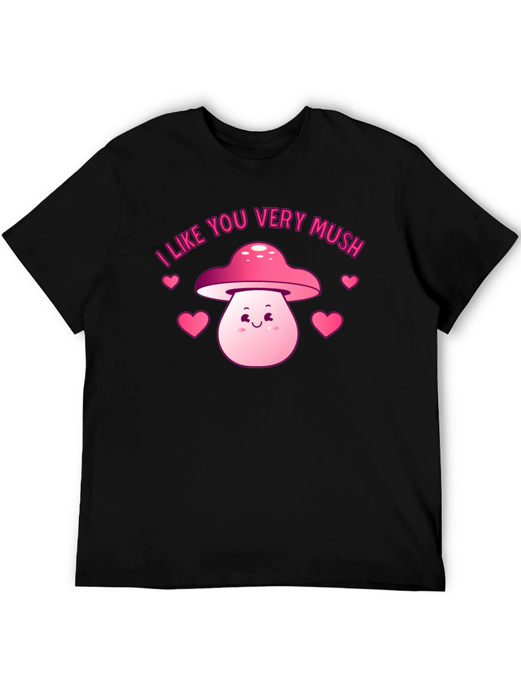 Cute Mushroom Valentines Day Graphic Tee