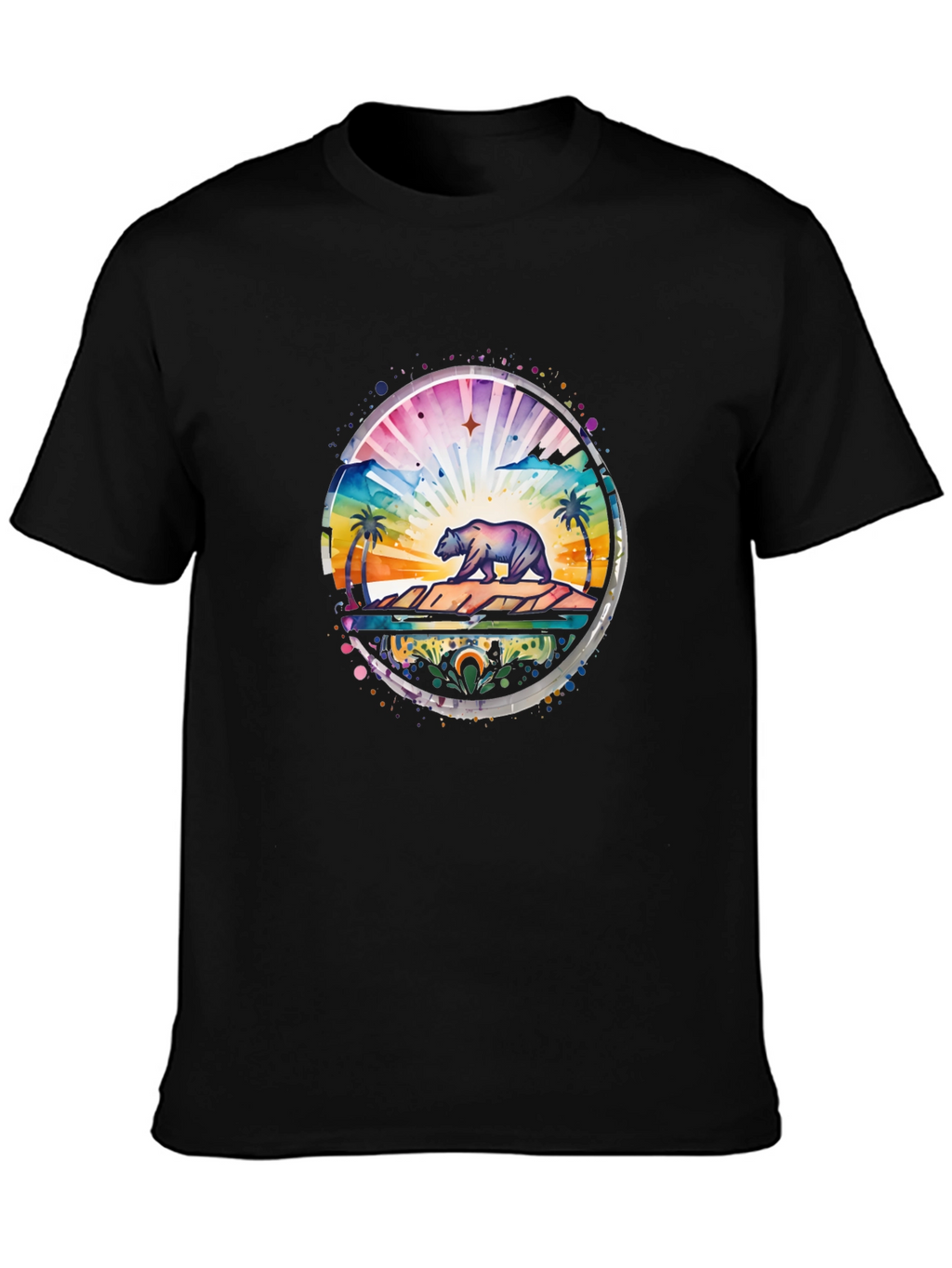 California Bear Landscape Graphic Tee