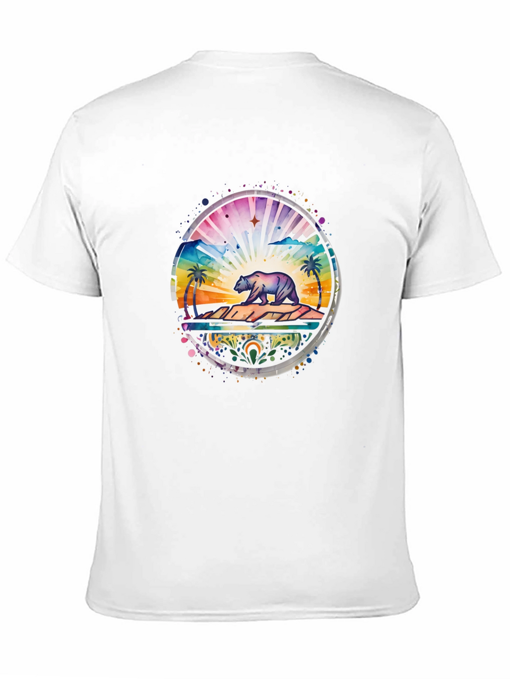 California Bear Landscape Graphic Tee
