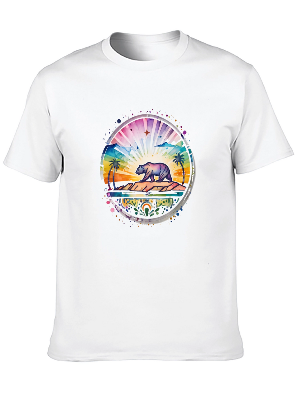 California Bear Landscape Graphic Tee