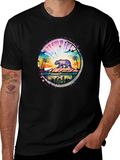 California Bear Landscape Graphic Tee