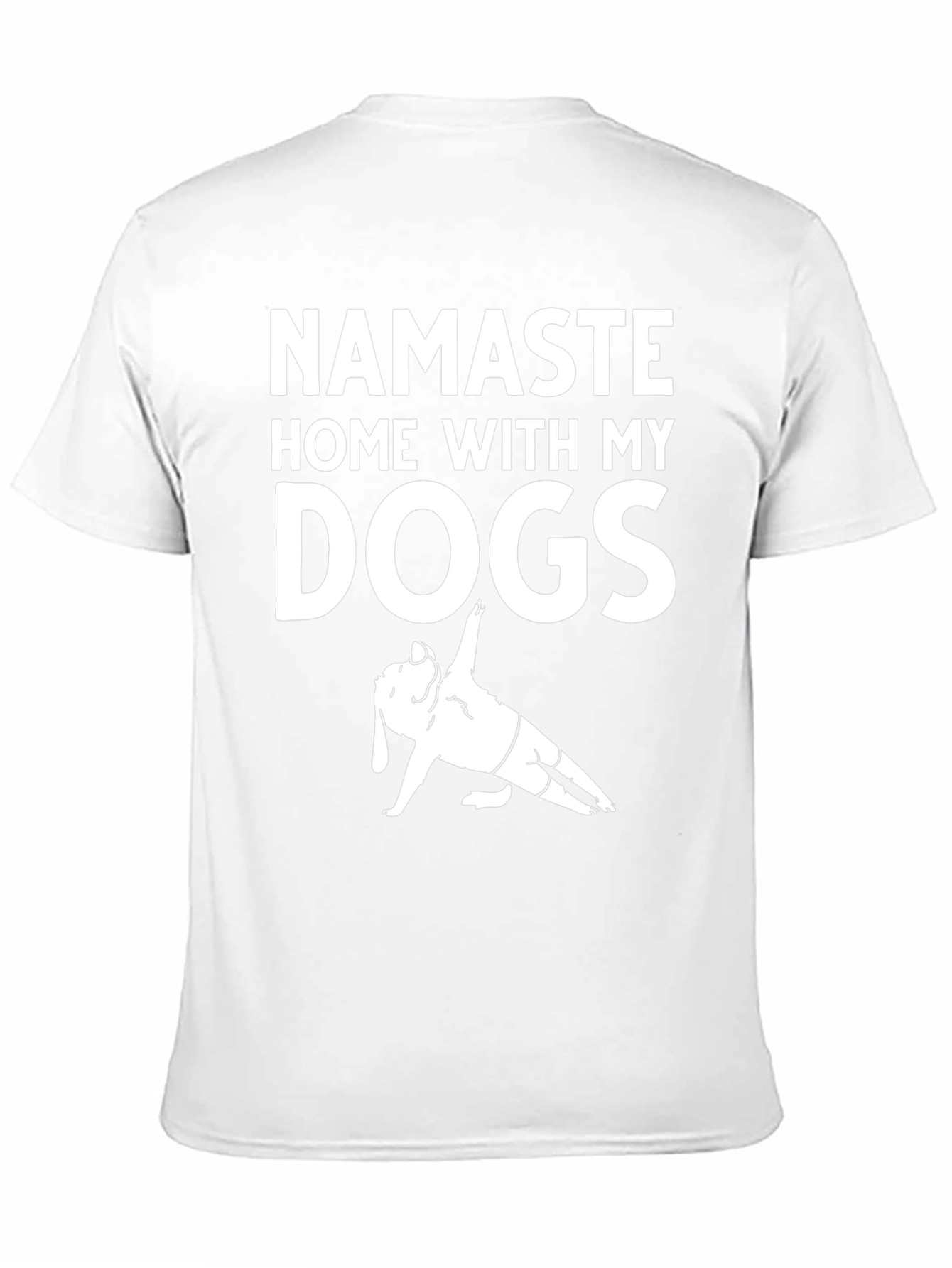 Namaste Home With My Dogs Black T-Shirt