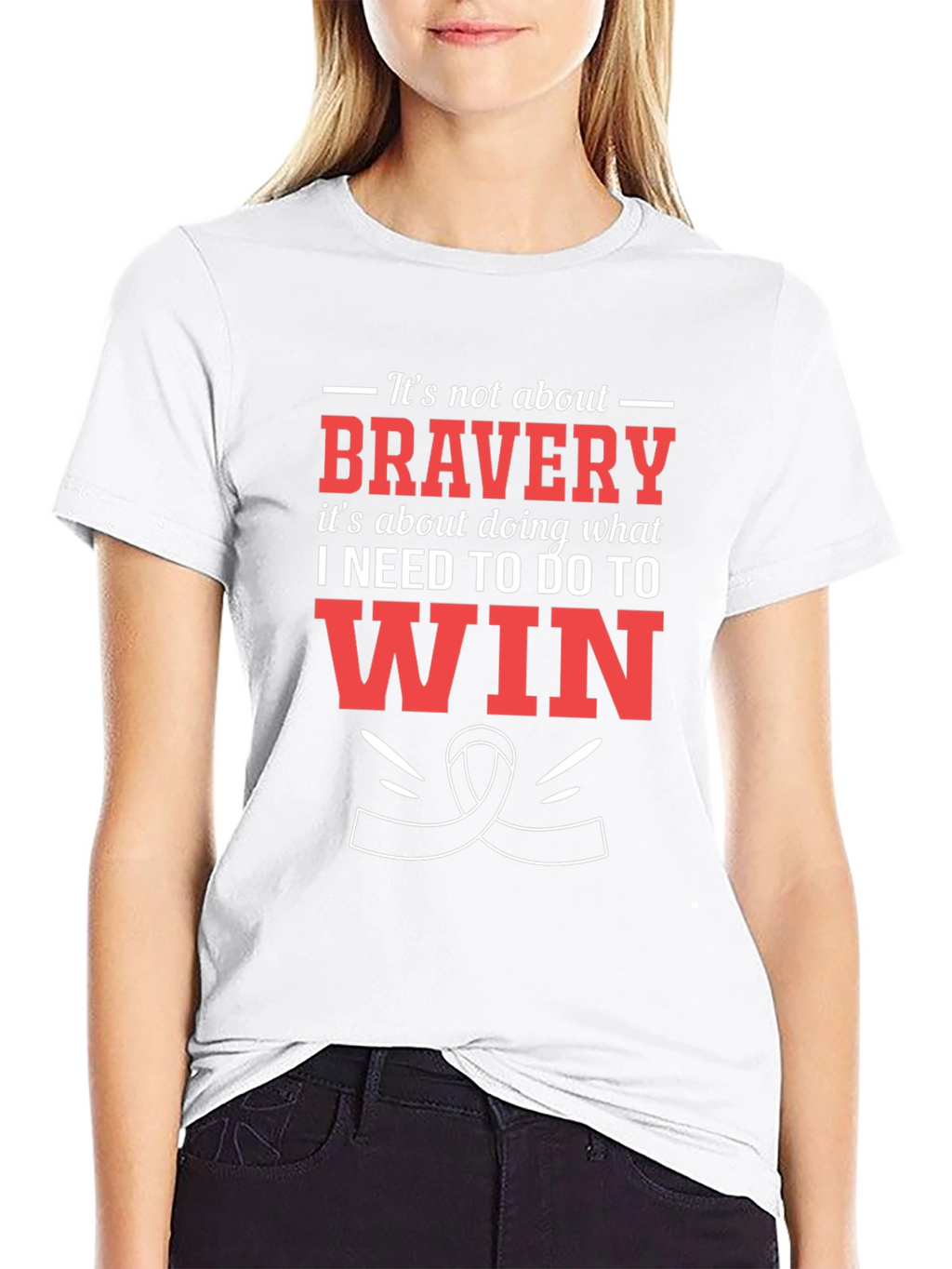Bravery Motivational Graphic T-Shirt