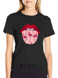 Flamingo Tongue T-Shirt - Quirky Graphic Tee