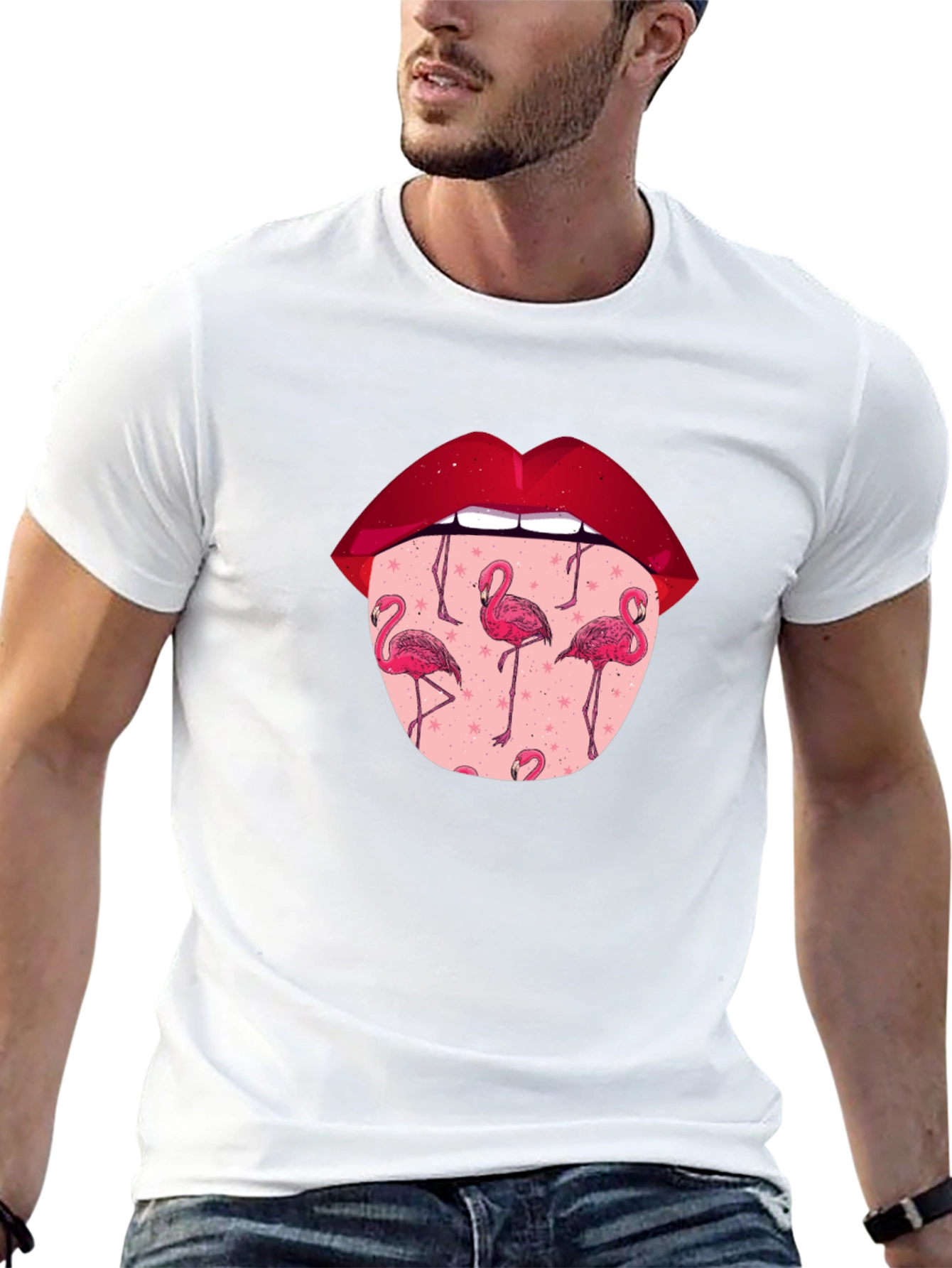 Flamingo Tongue T-Shirt - Quirky Graphic Tee