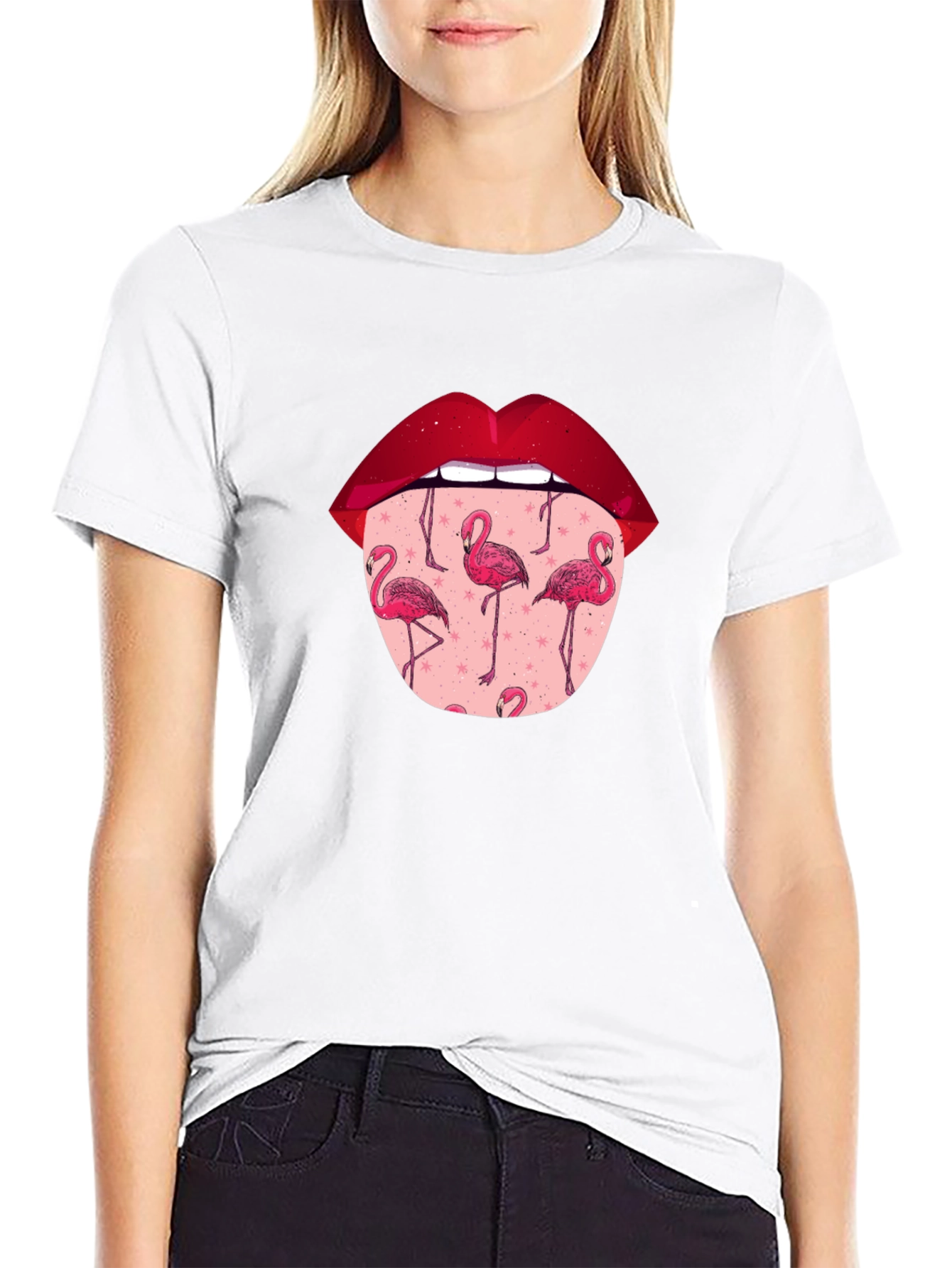 Flamingo Tongue T-Shirt - Quirky Graphic Tee