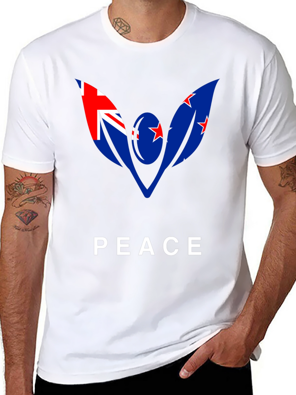 New Zealand Peace Flag Graphic Tee