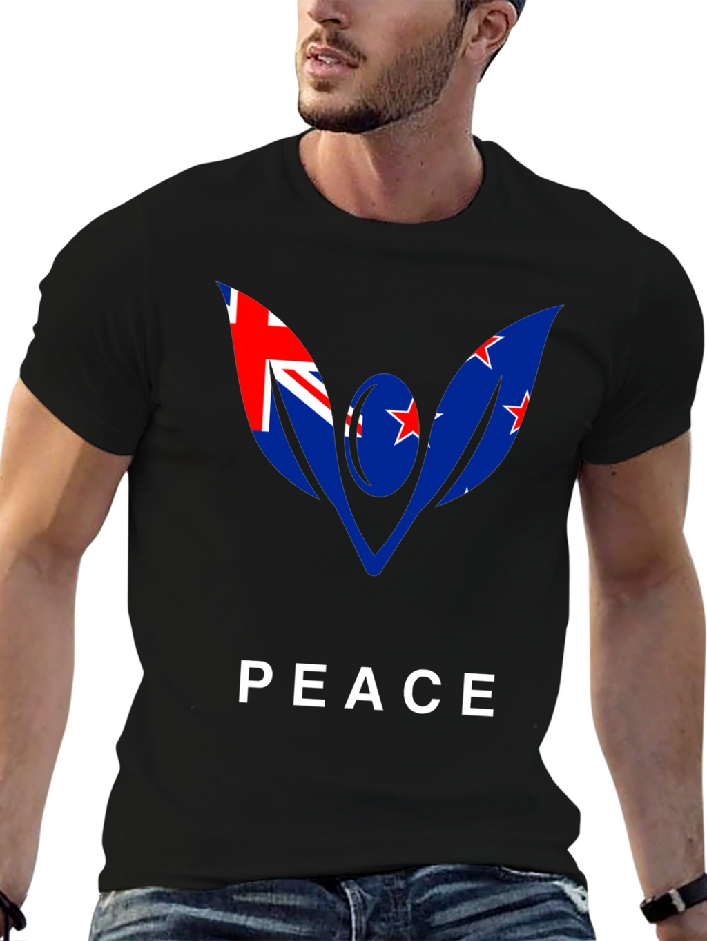 New Zealand Peace Flag Graphic Tee