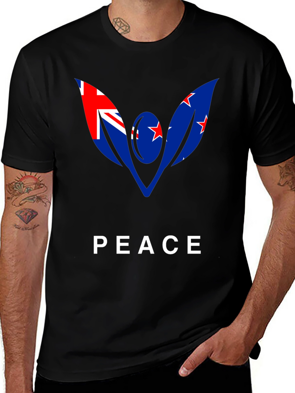 New Zealand Peace Flag Graphic Tee