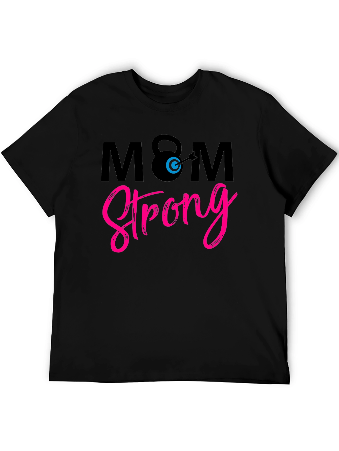 Mom Strong Graphic Tee - Black