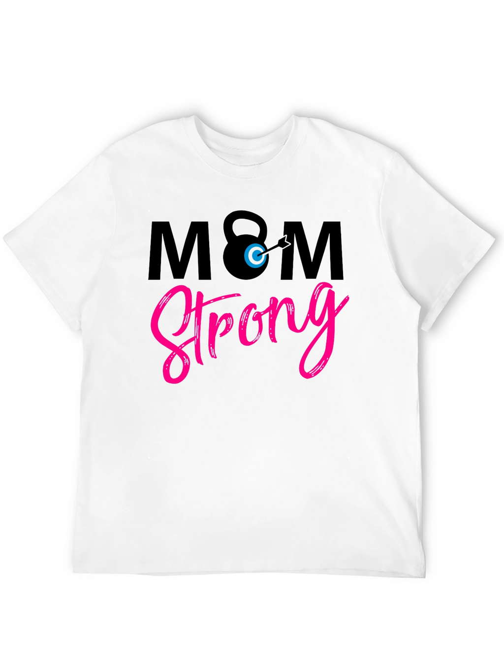 Mom Strong Graphic Tee - Black