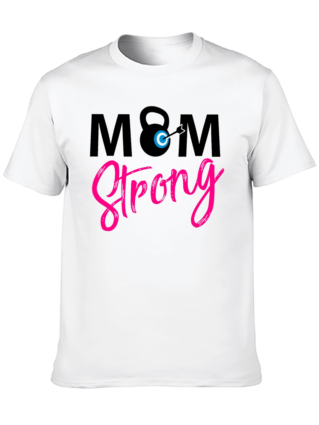 Mom Strong Graphic Tee - Black