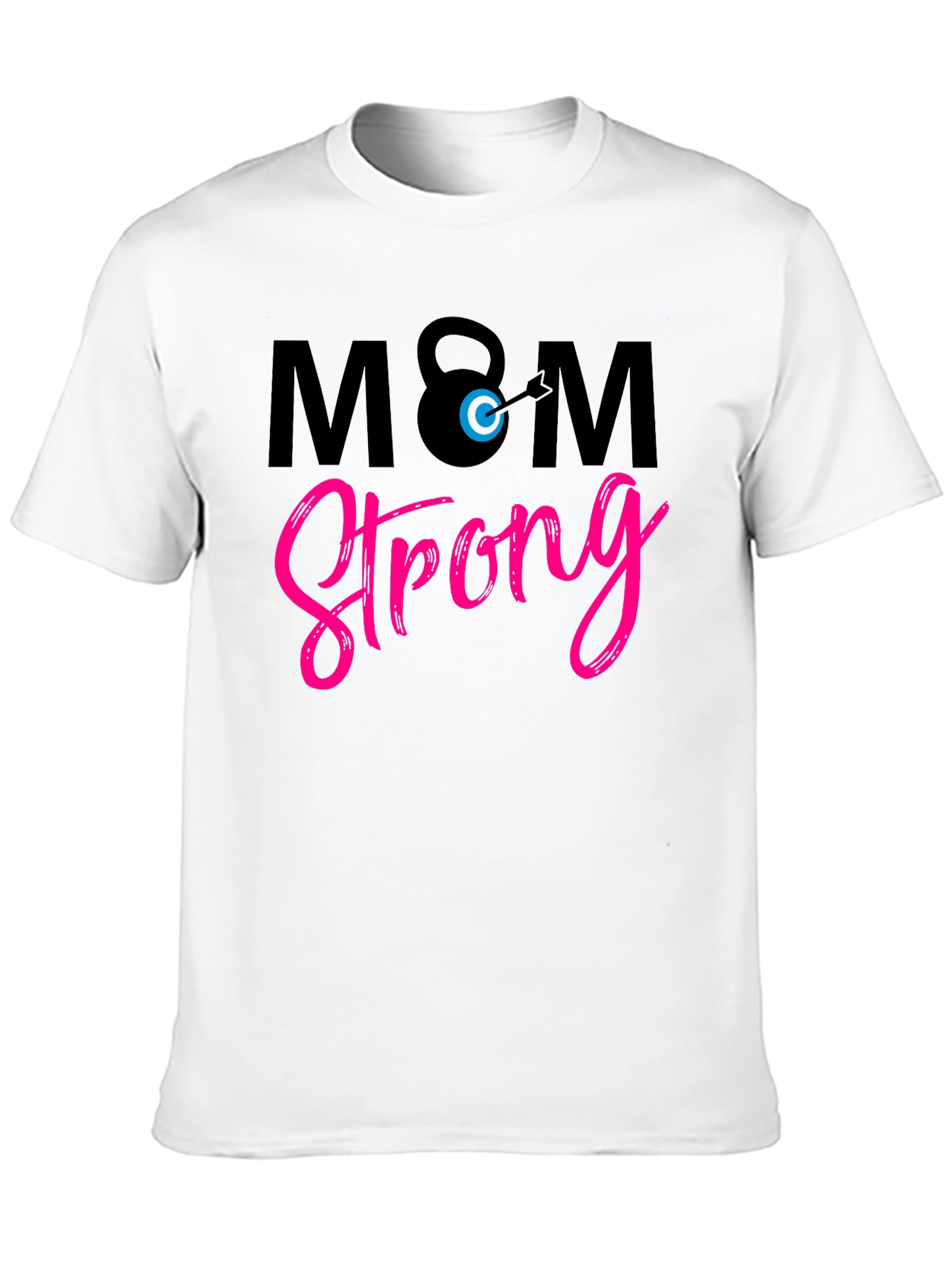 Mom Strong Graphic Tee - Black