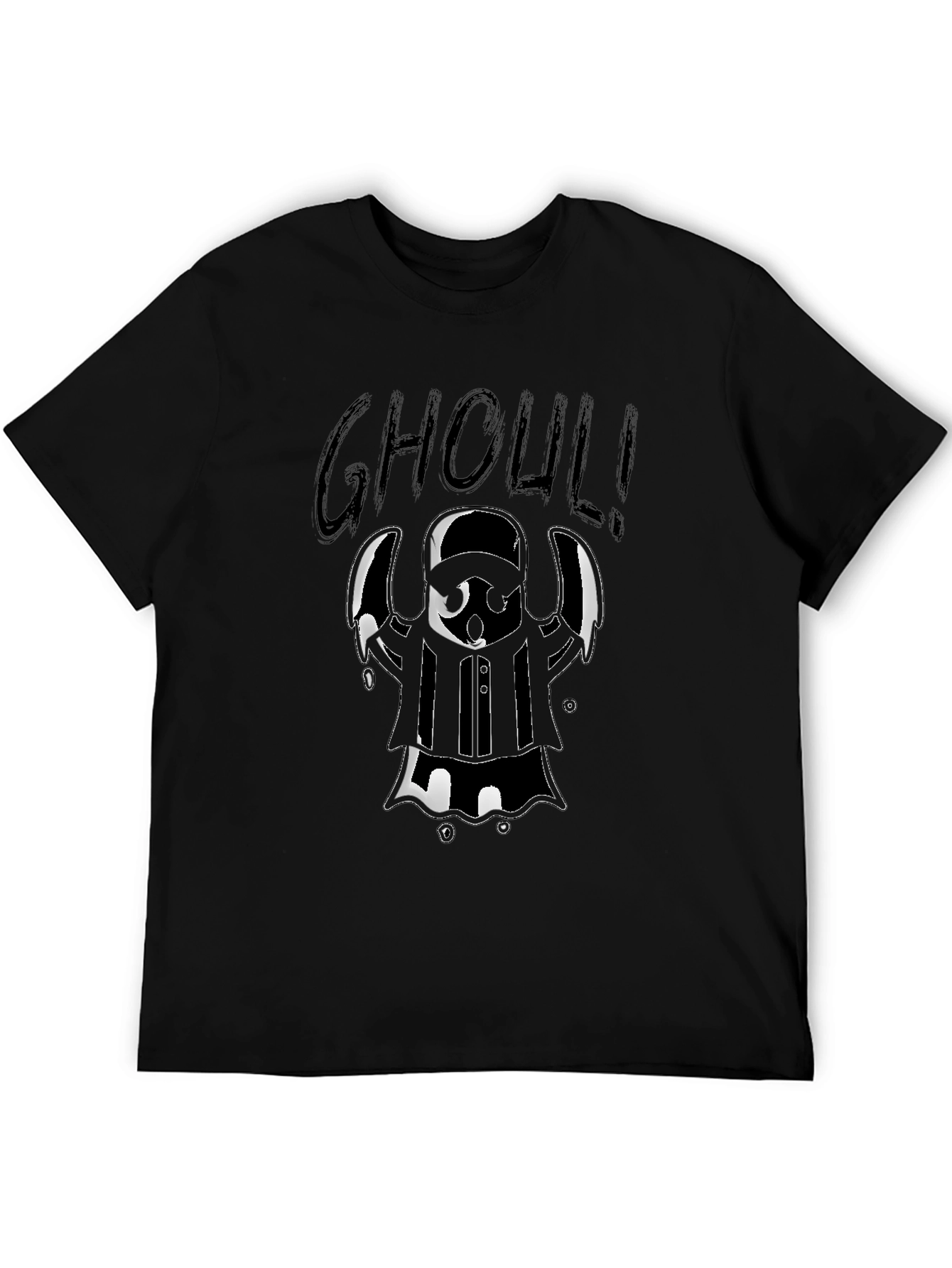 Ghoul Graphic Tee - Halloween Black T-Shirt