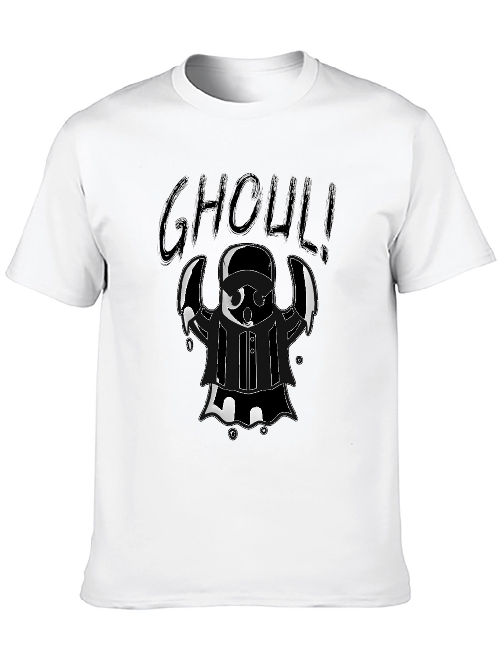 Ghoul Graphic Tee - Halloween Black T-Shirt