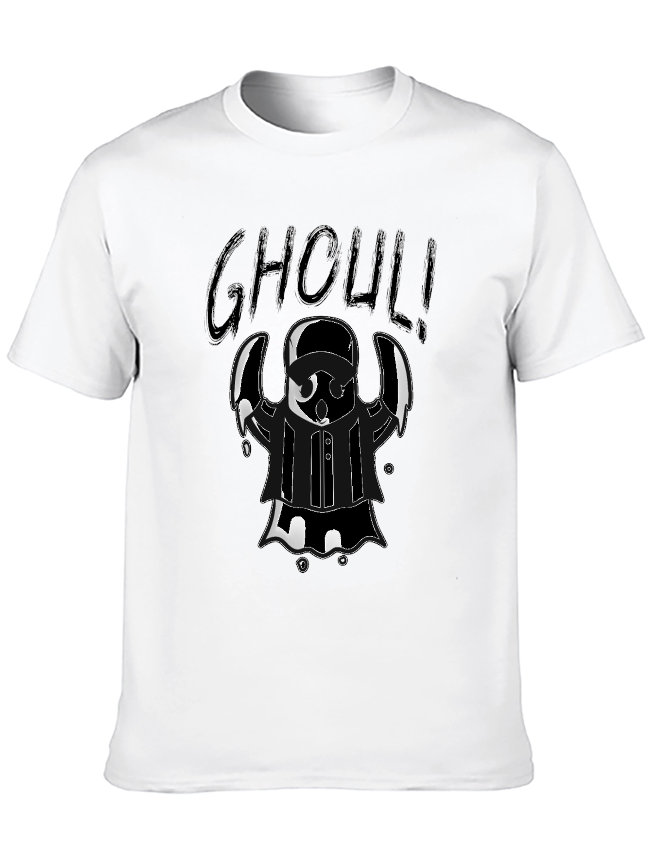 Ghoul Graphic Tee - Halloween Black T-Shirt