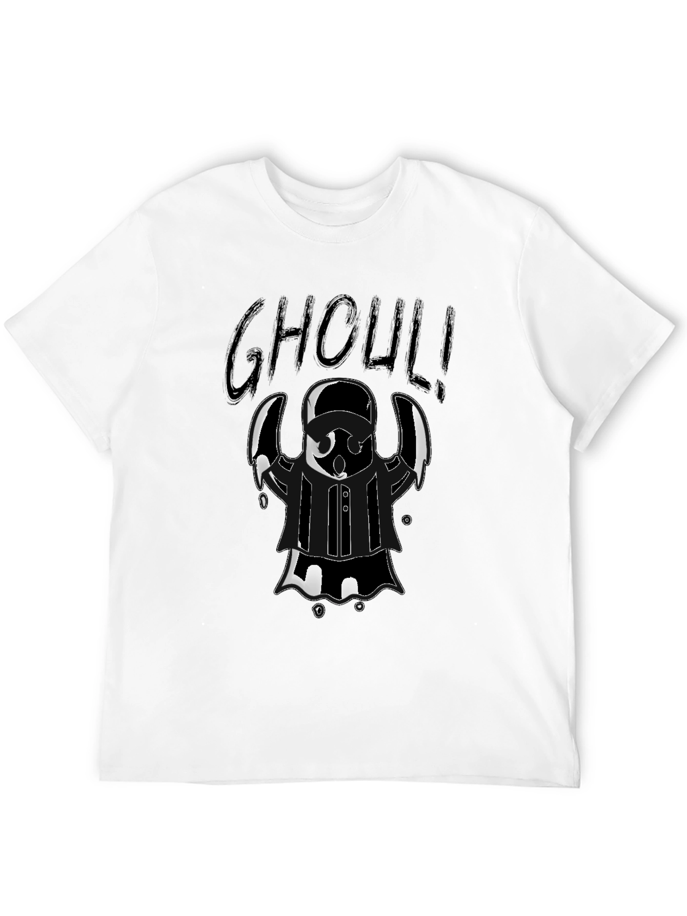 Ghoul Graphic Tee - Halloween Black T-Shirt