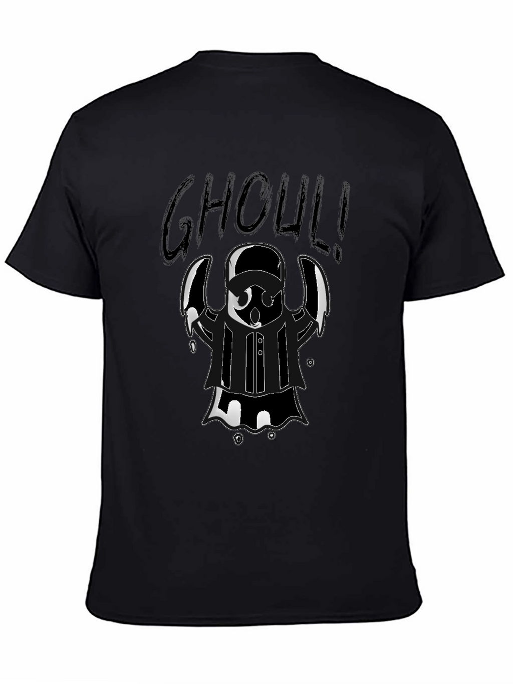 Ghoul Graphic Tee - Halloween Black T-Shirt