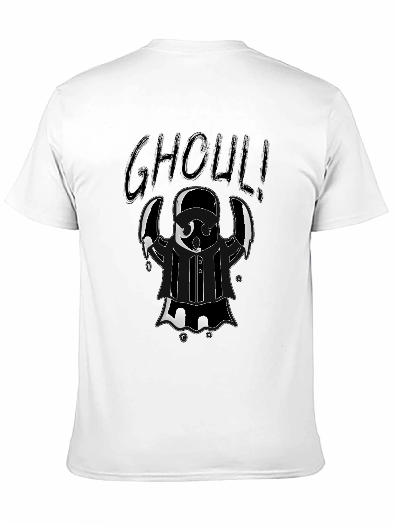 Ghoul Graphic Tee - Halloween Black T-Shirt