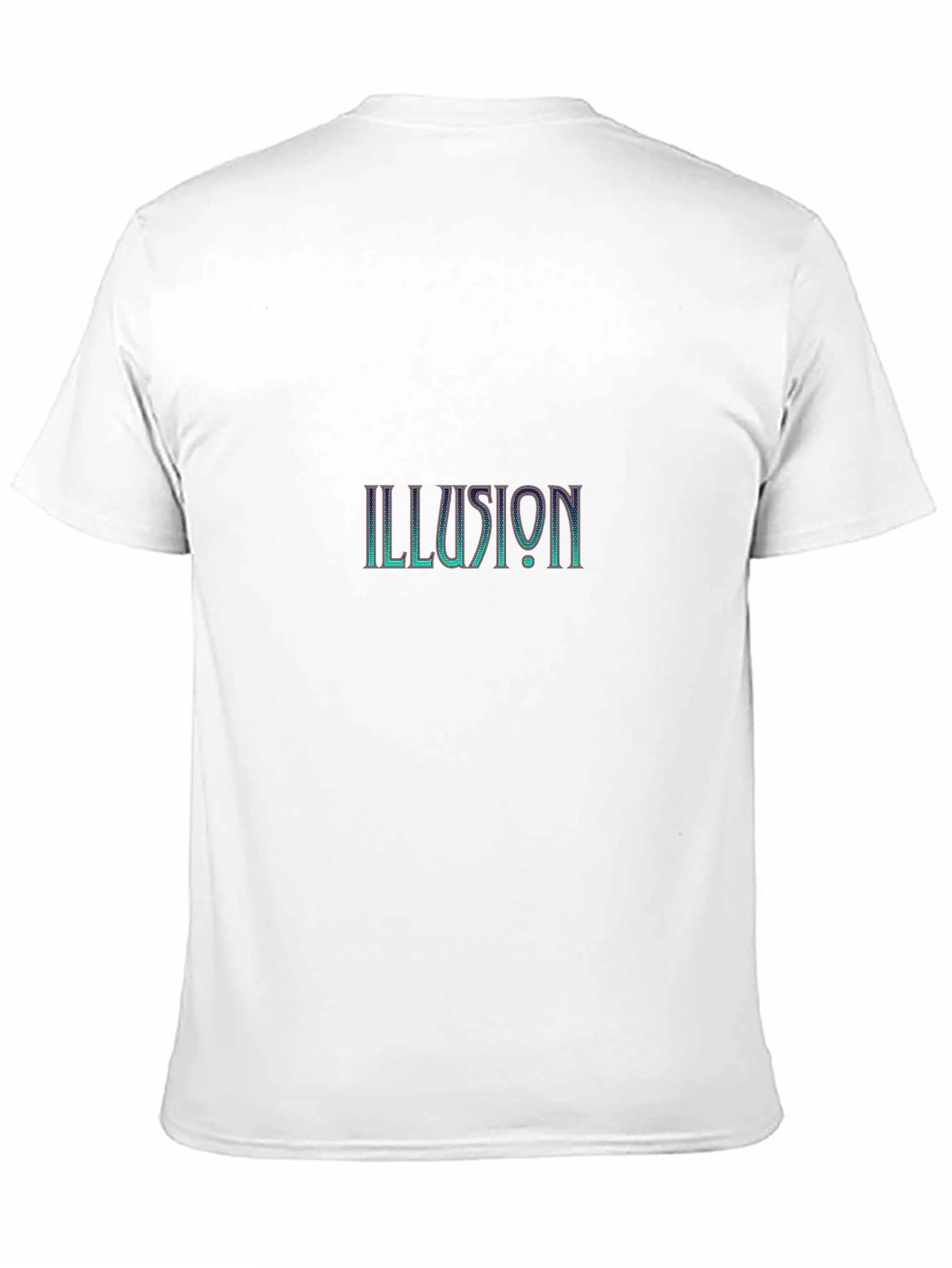 Illusion Graphic Print Black T-Shirt