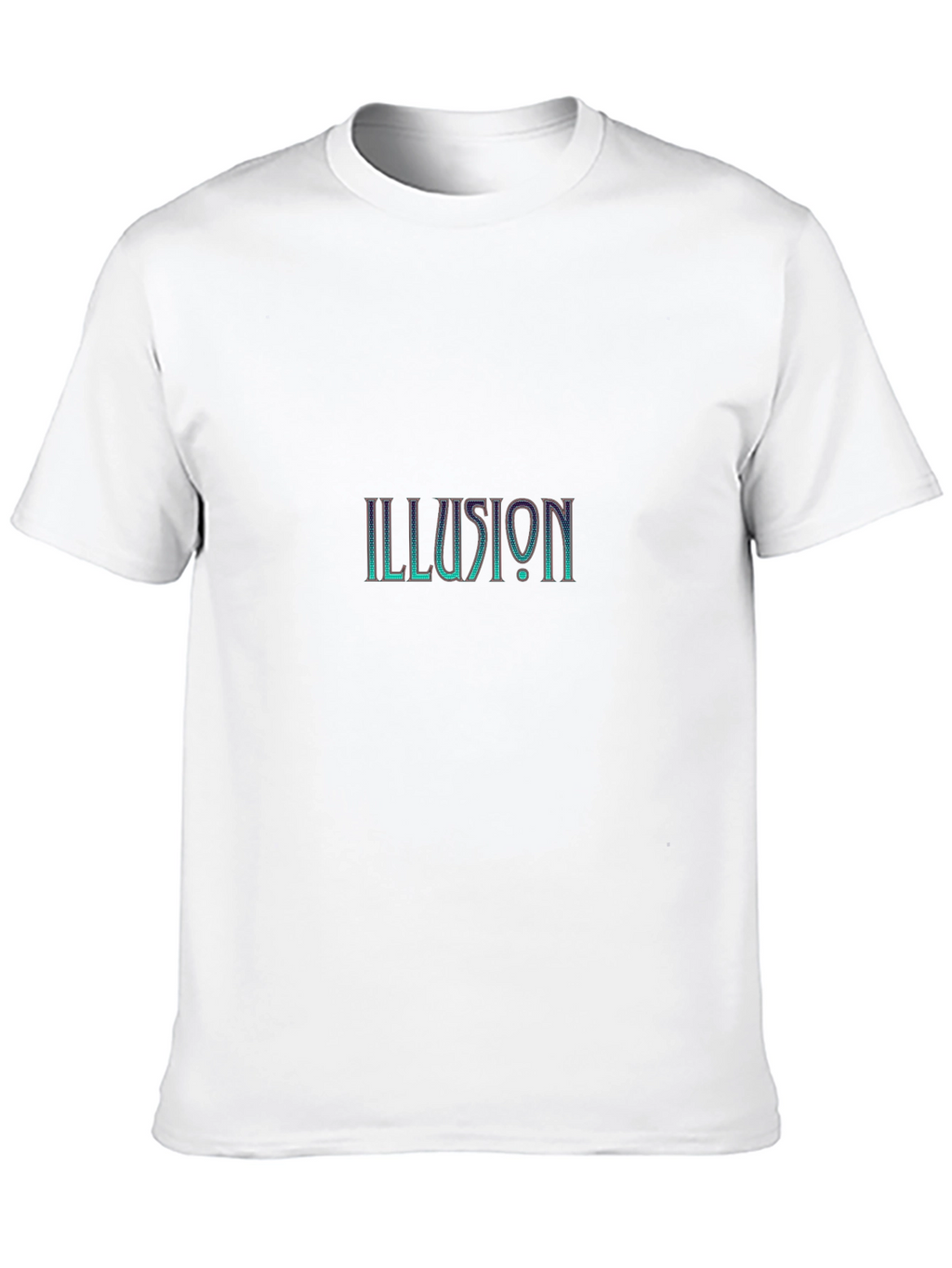 Illusion Graphic Print Black T-Shirt