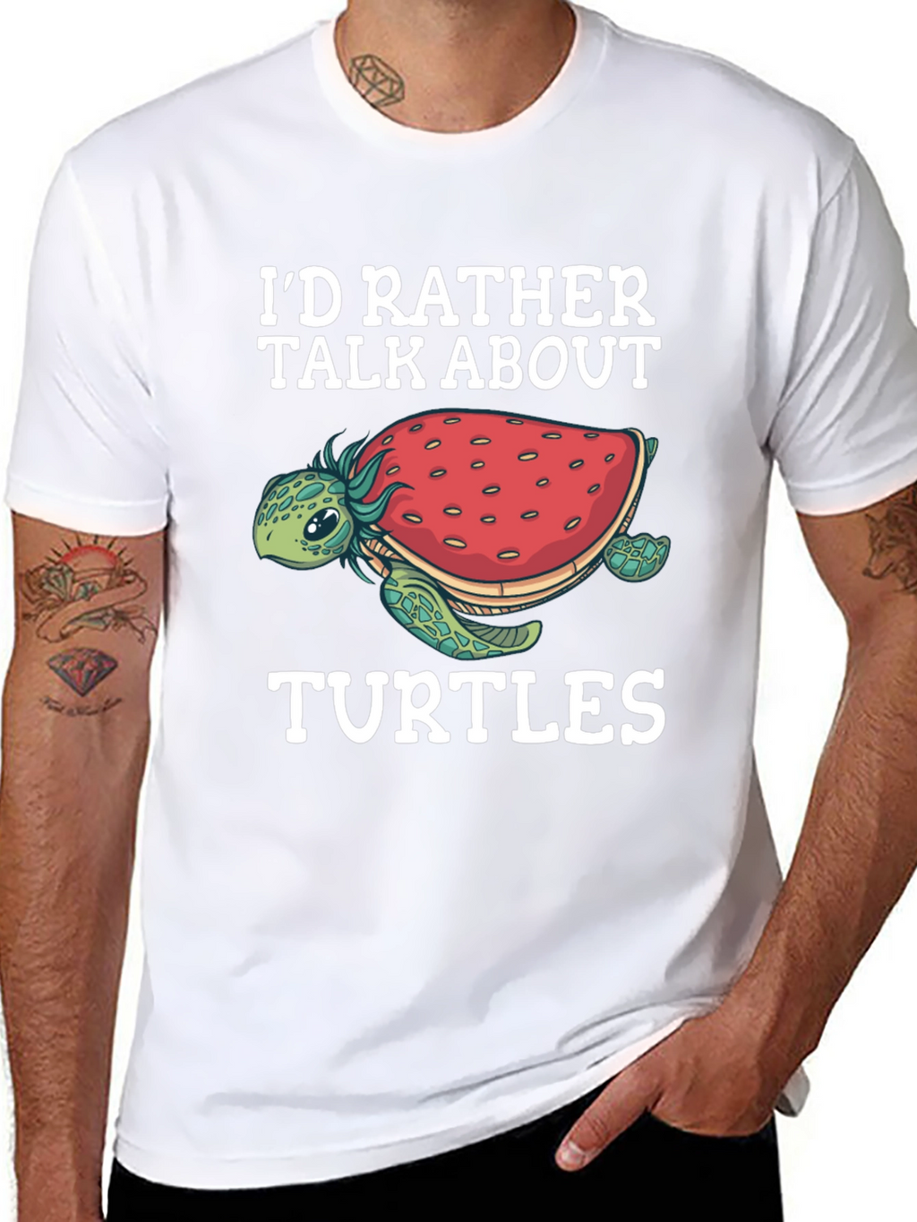 Id Rather Talk About Turtles Graphic Tee