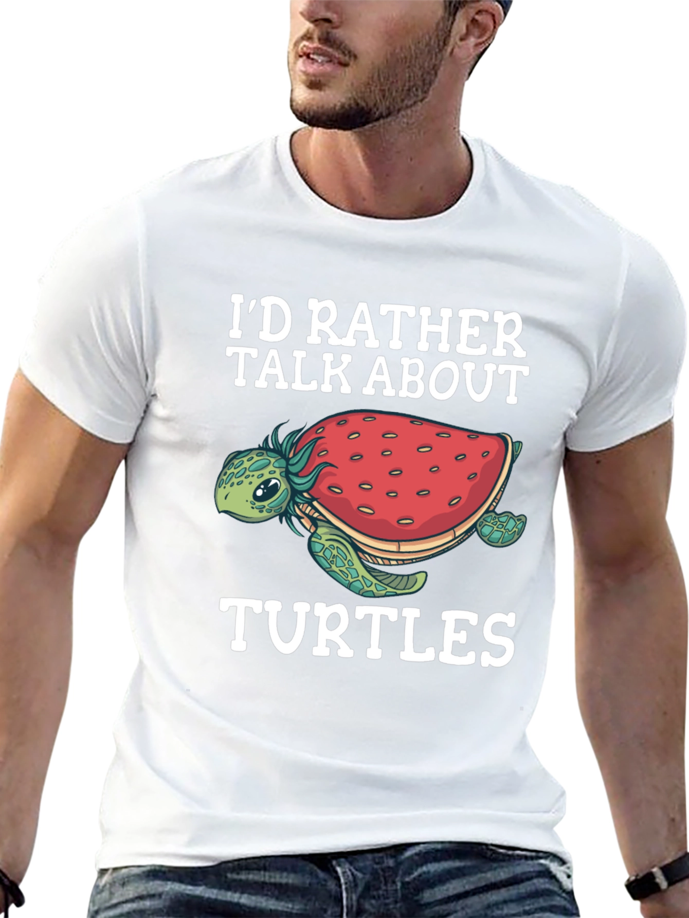 Id Rather Talk About Turtles Graphic Tee