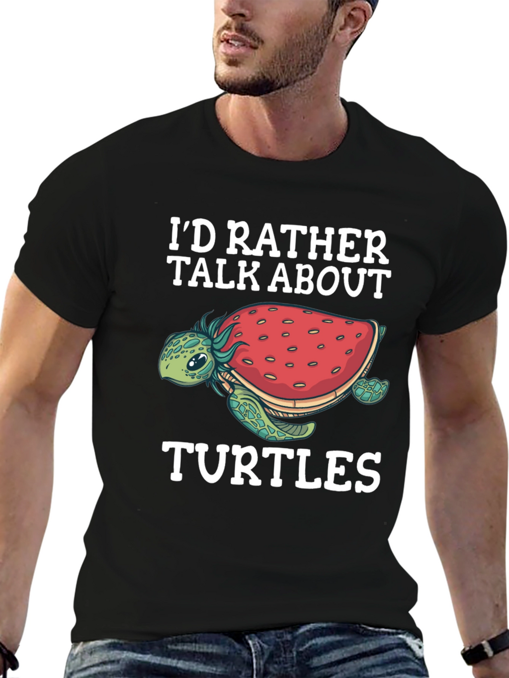 Id Rather Talk About Turtles Graphic Tee