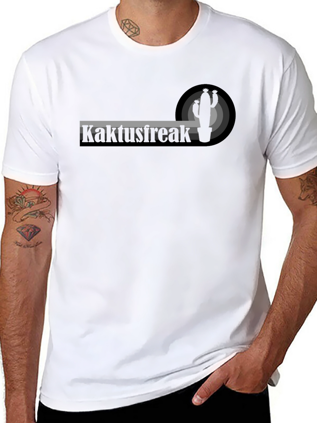 Kaktusfreak Graphic T-Shirt - Black Cactus Design