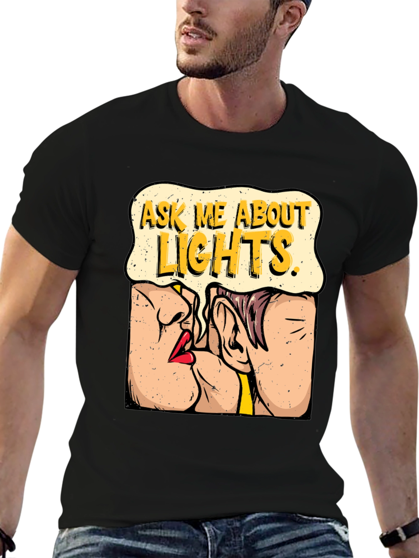 Ask Me About Lights Graphic T-Shirt