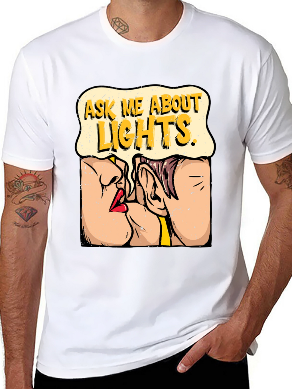 Ask Me About Lights Graphic T-Shirt