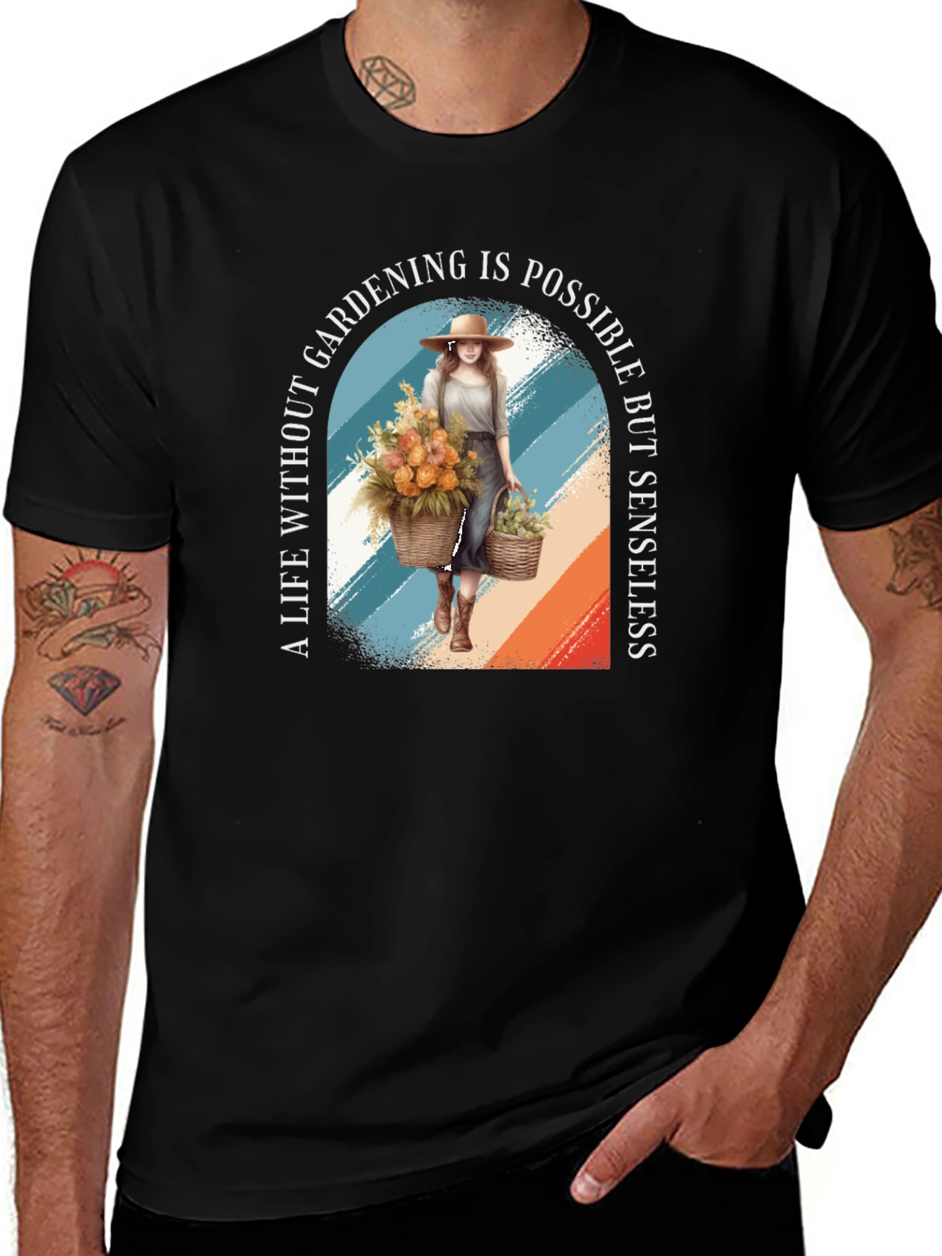 Gardening Lover T-Shirt - Life Without Gardening