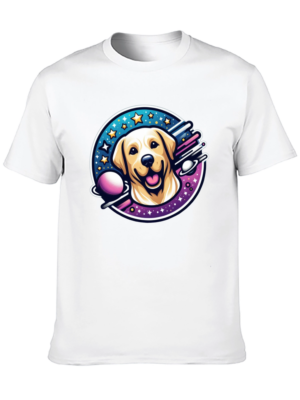 Cosmic Labrador T-Shirt - Space Dog Tee