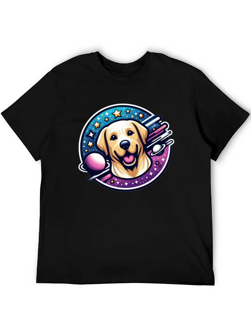Cosmic Labrador T-Shirt - Space Dog Tee