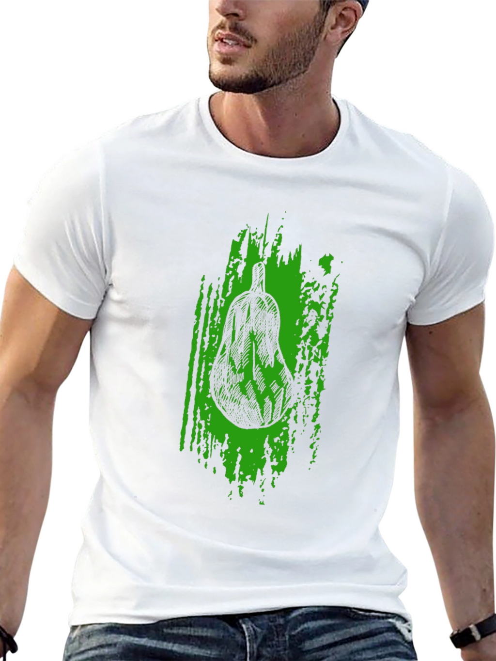 Unique Avocado Graphic Black T-Shirt