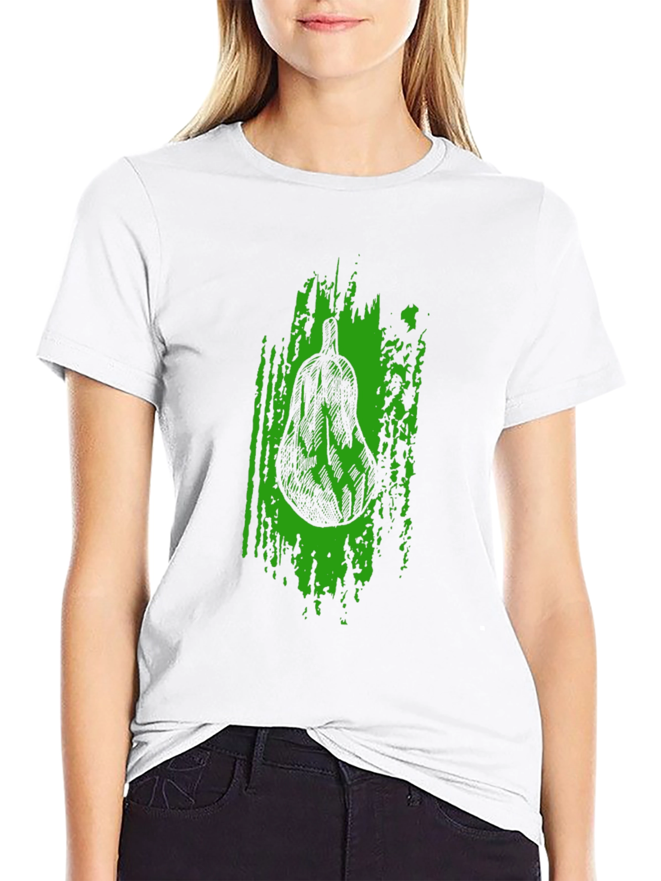 Unique Avocado Graphic Black T-Shirt