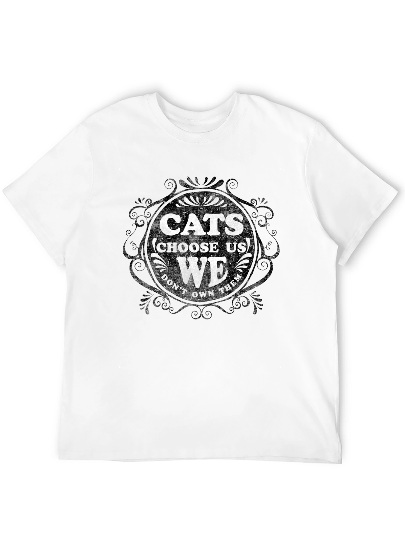 Cats Choose Us Graphic Tee - Cat Lover T-Shirt
