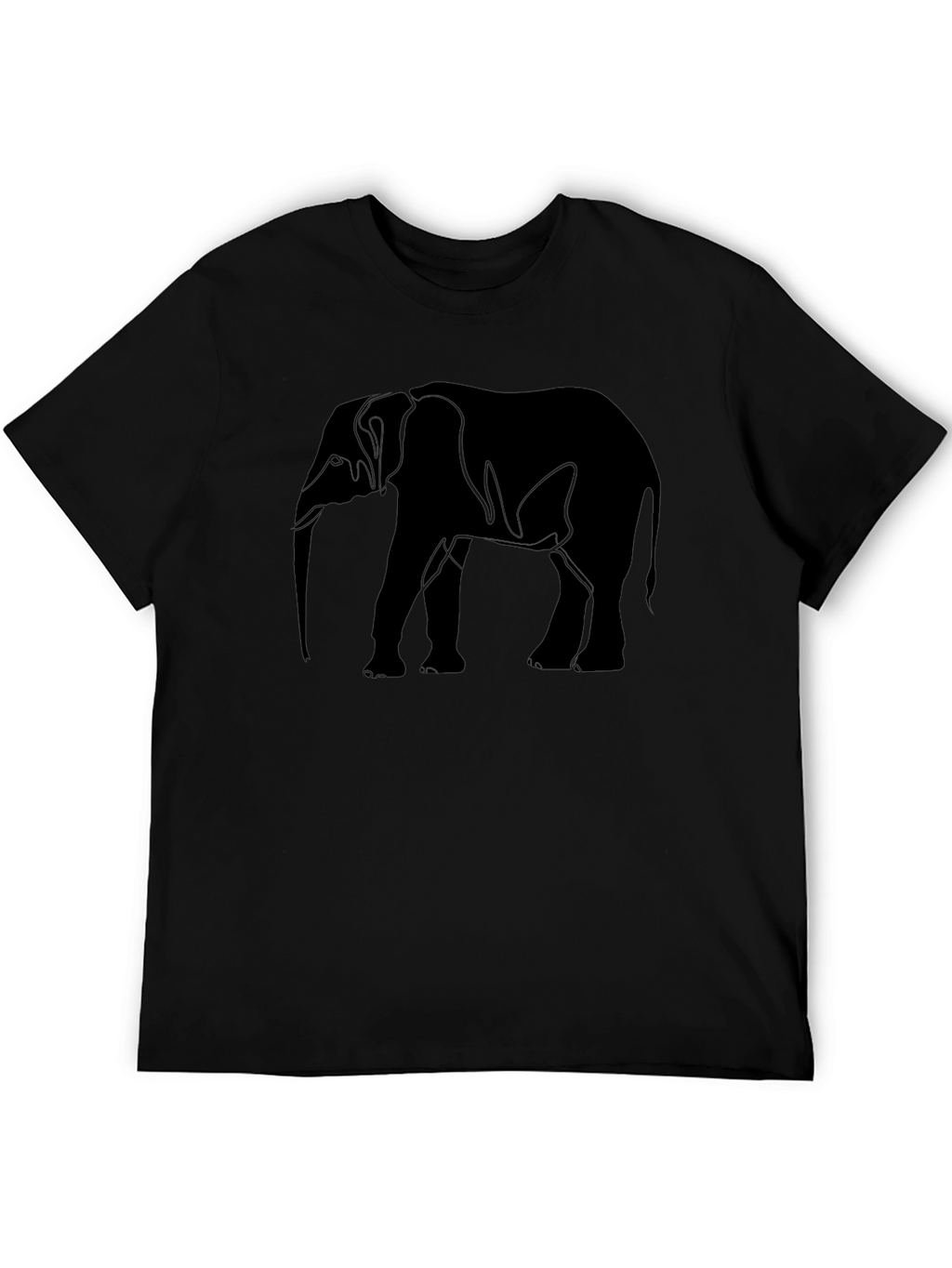 Black Elephant Graphic T-Shirt
