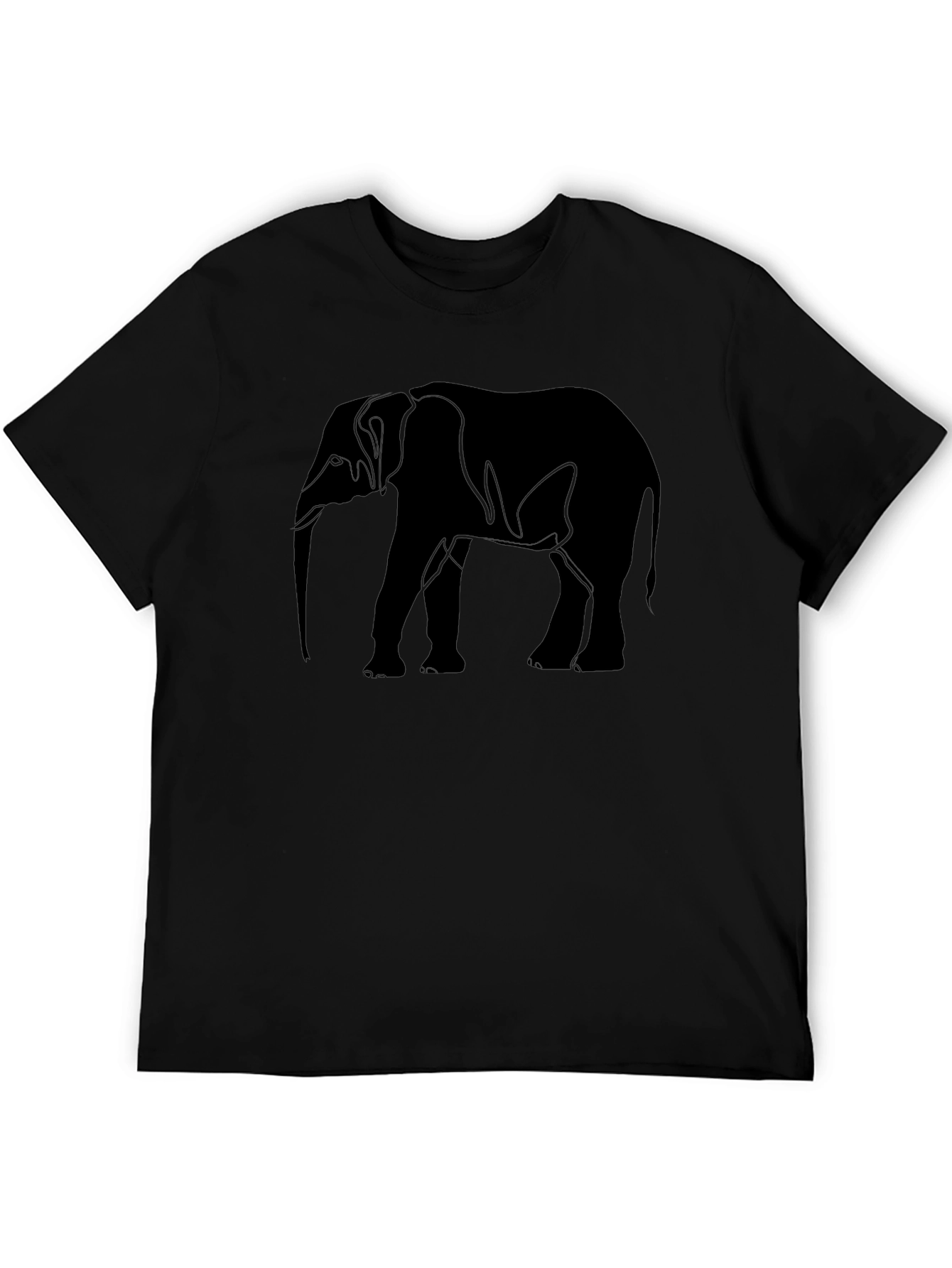 Black Elephant Graphic T-Shirt