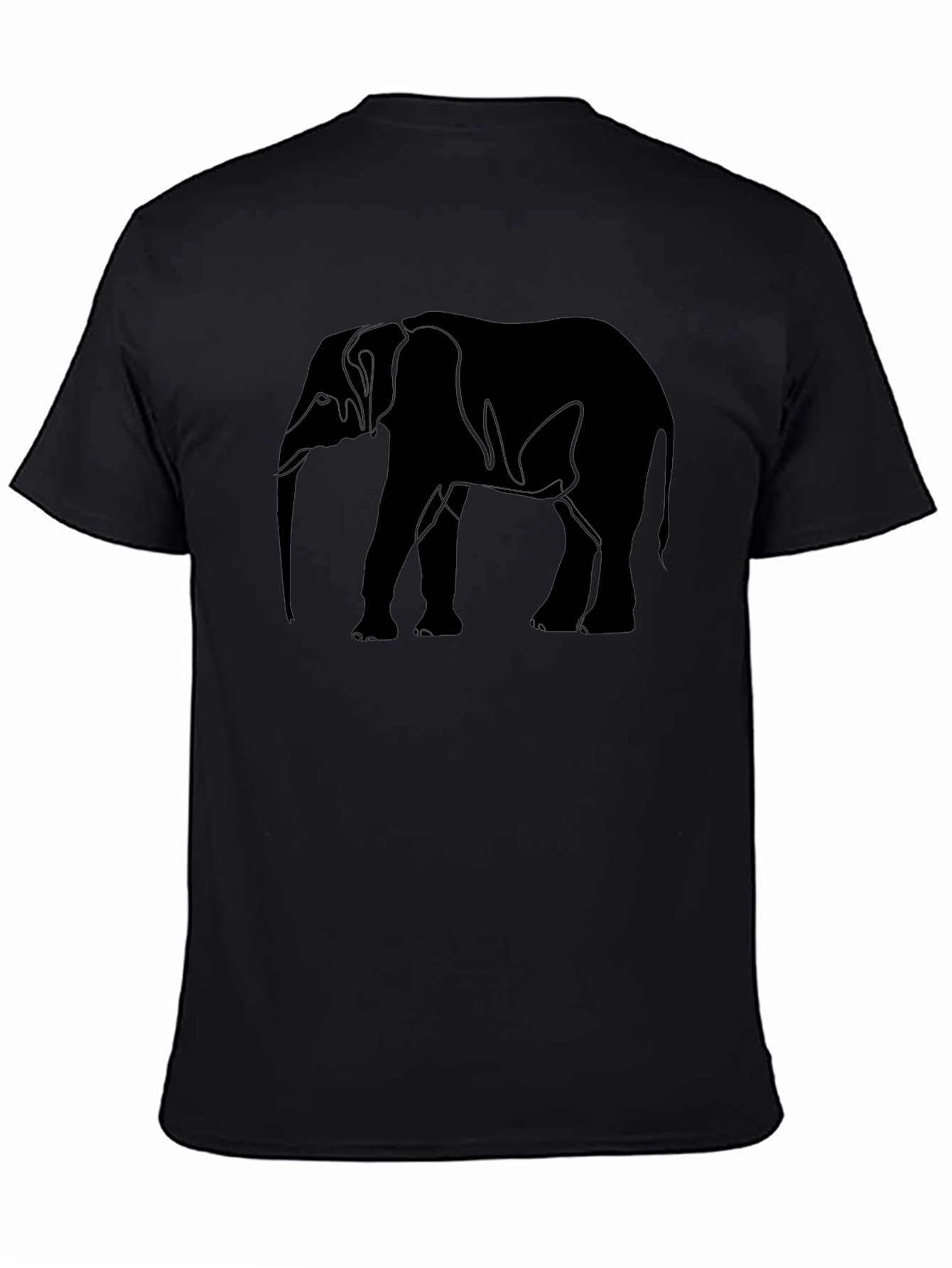 Black Elephant Graphic T-Shirt