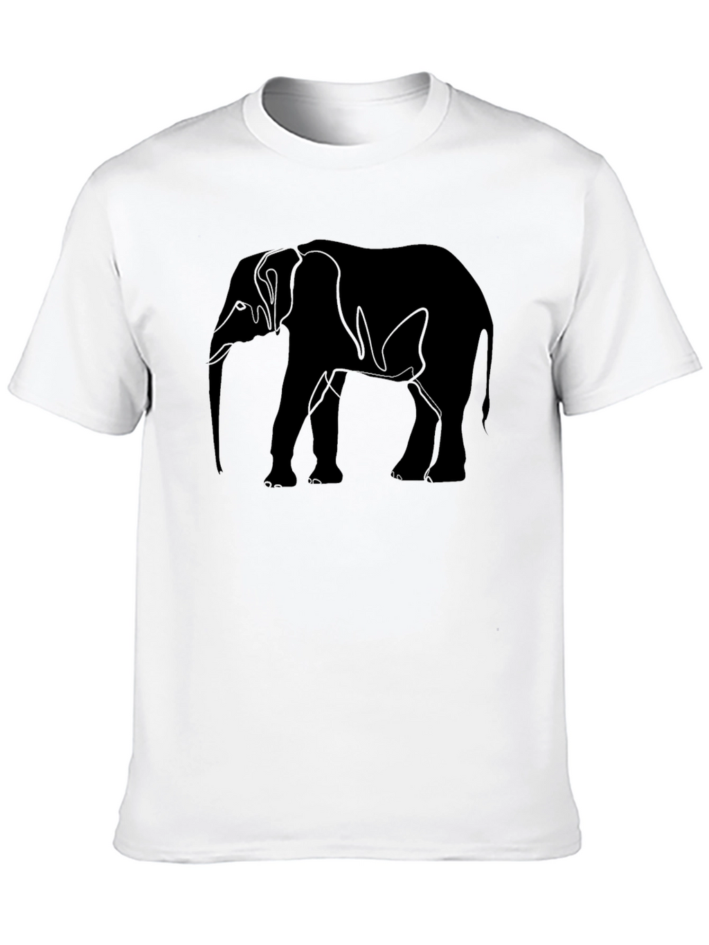 Black Elephant Graphic T-Shirt