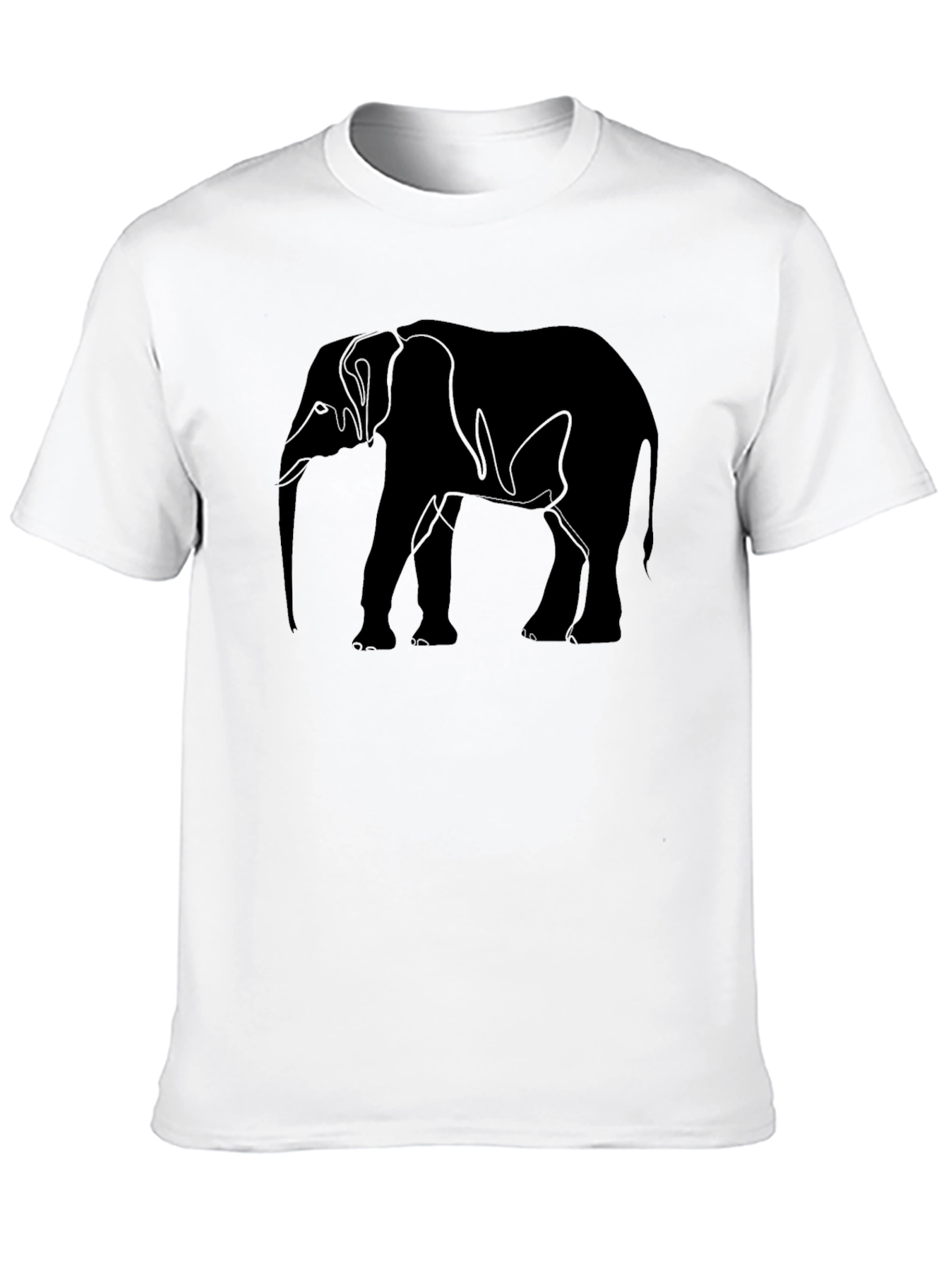 Black Elephant Graphic T-Shirt