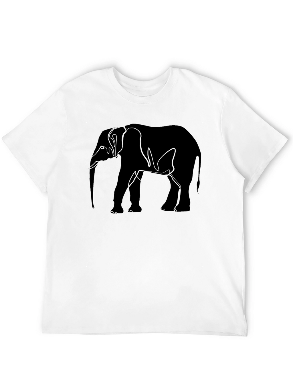 Black Elephant Graphic T-Shirt