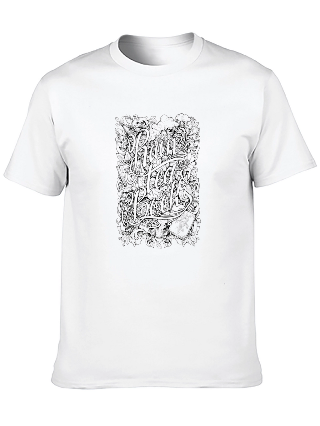 Raw Head Backs Graphic Tee - Unisex Black T-Shirt